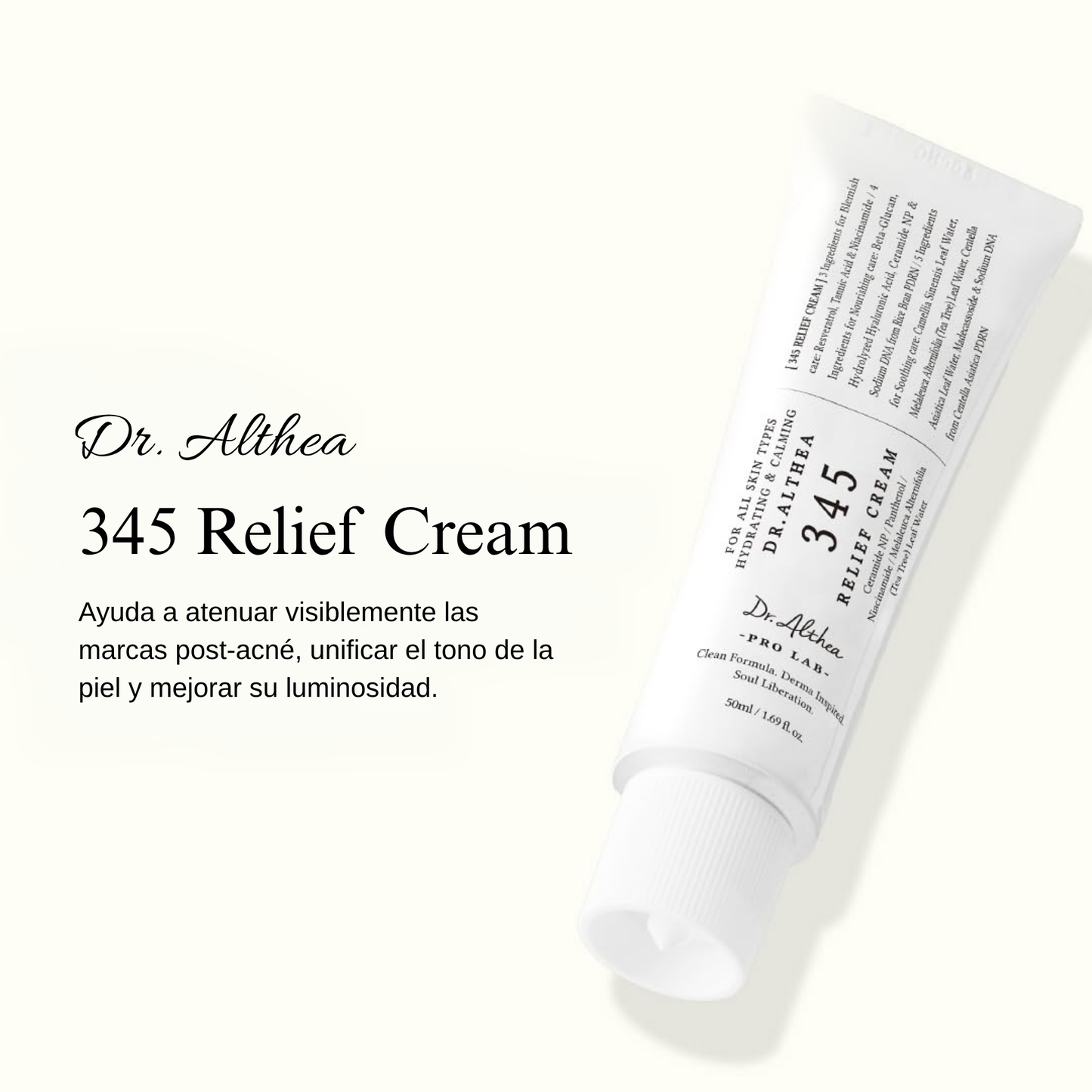 DR. ALTHEA - 345 Relief Cream 50 ml | Fórmula Coreana Vegana con Árbol de Té y Niacinamida