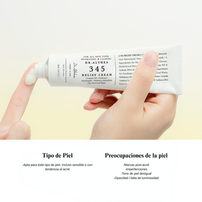DR. ALTHEA - 345 Relief Cream 50 ml | Fórmula Coreana Vegana con Árbol de Té y Niacinamida