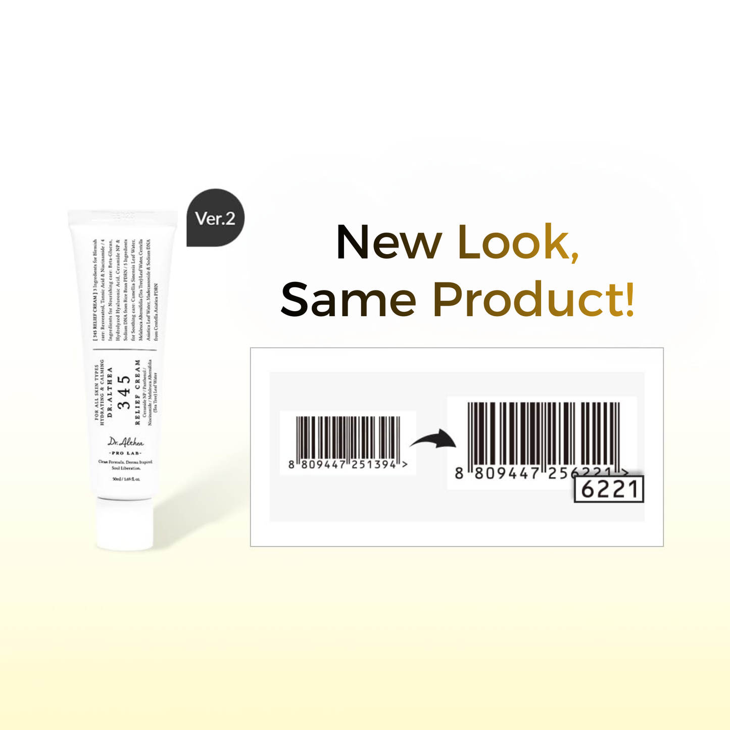 DR. ALTHEA - 345 Relief Cream 50 ml | Korean Vegan Formula with Tea Tree and Niacinamide